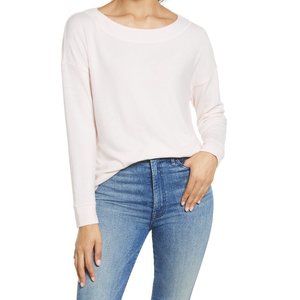 Brand New Women's Gibsonlook Bateau Neck Fleece Top, Size XX-Large - Pink G162